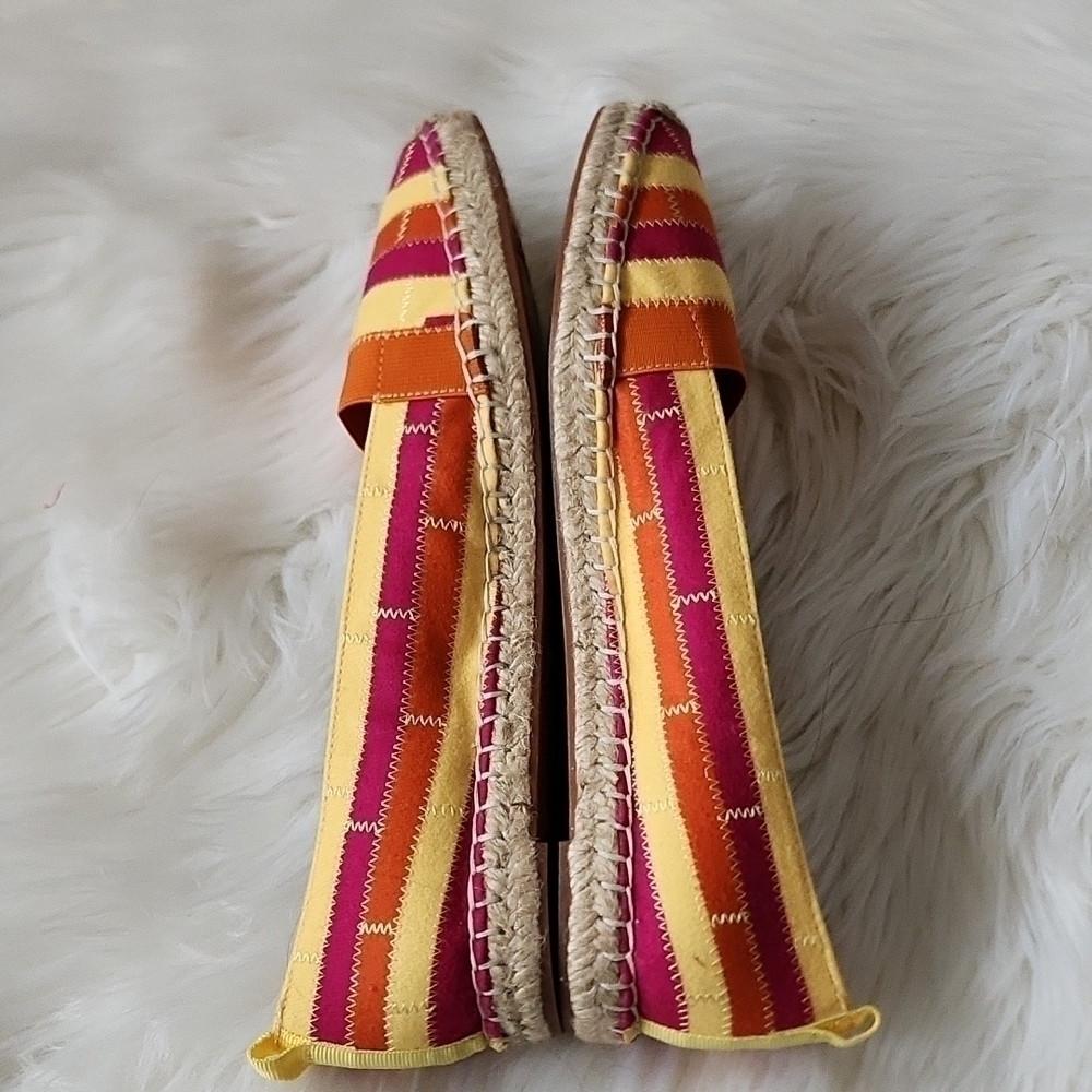 Adrienne Vittadini multicolored striped espadrilles NWOT - Picture 7 of 13